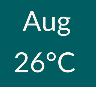 August weather 26C