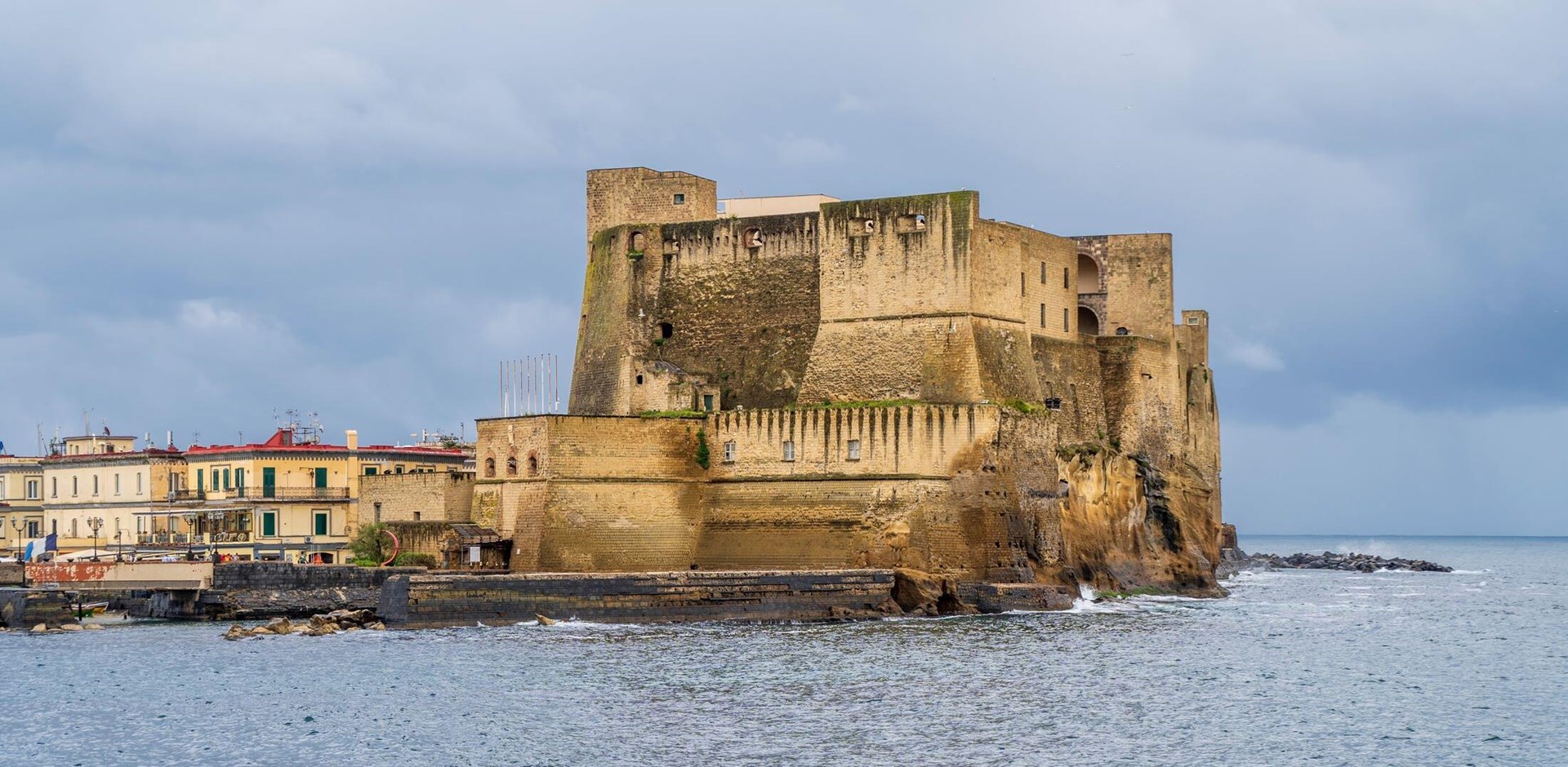 The Castel dell'Ovo view in Napoli, Italy