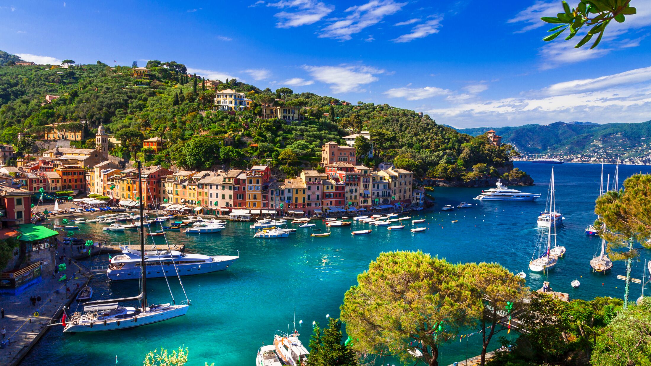 Portofino - Italian fishing village and  luxury holiday resort in Liguria