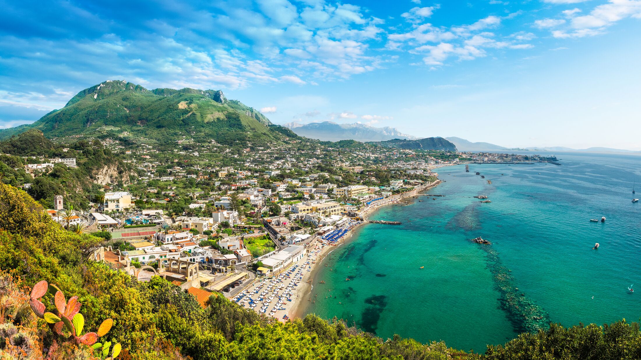 Landscape with Forio, Ischia island, Italy