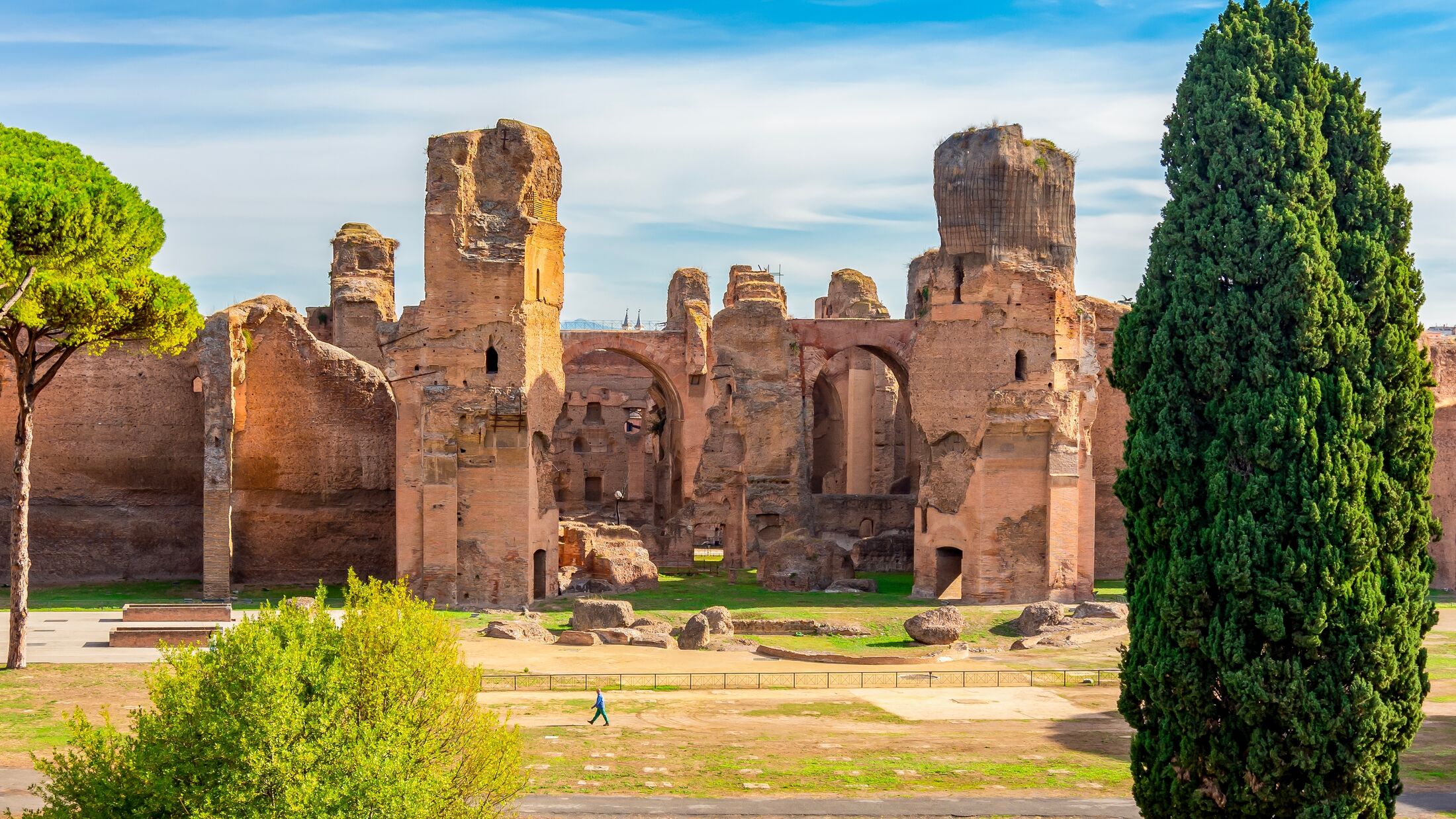 Baths of Caracalla (Terme di Caracalla) ruins in Rome, Italy